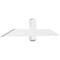 Ekena Millwork Eugene Architectural Grade PVC Gable Bracket, 48"W x 10"H x 2"D x 4"F, 5/12 Pitch GBP048X10X0204EUG00 - alternate 1